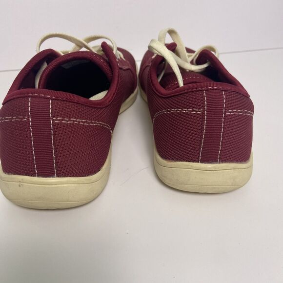 WHITIN Minimalist Red Canvas Sneakers with White Soles and Laces Sz 11 EU 45 - Picture 4 of 8